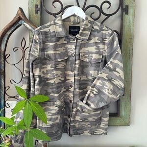 ☀️ SANCTUARY Camouflage Utility Button-Up Jacket